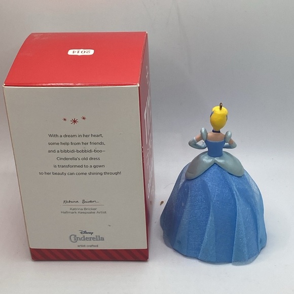 Hallmark Cinderella 2014 Ornament with.glass shoe by  Katrina Bricker artist - Picture 4 of 5